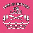 thumbnail image 4 of Wild Bobby, Life Is Better At The Lake, Women Racerback Tank Top, Raspberry, Small, 4 of 4