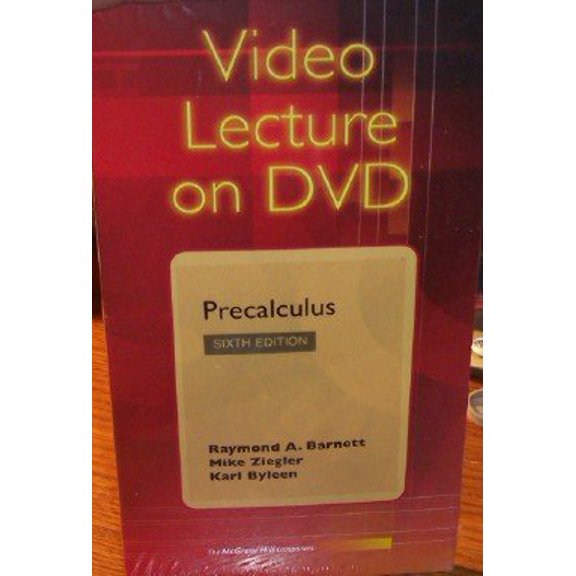 Pre-Owned Precalculus: Video Lecture on Dvd, 6th Ed, 9780073052717, 007305271X, Paperback,
