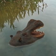 thumbnail image 3 of Floating Resin Hippo Statue for Pool and Garden Decoration, 3 of 3