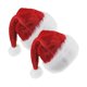 thumbnail image 1 of wonima44 2pcs Christmas Santa Hat for Kids,Red Velvet and White Plush Brim Child Xmas Hat for New Year Festive Holiday Party, 1 of 1
