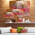 thumbnail image 3 of Lumière du Soleil sur Petites Fleurs Rouges - Grande Œuvre d'Art sur Toile Florale, 3 of 4