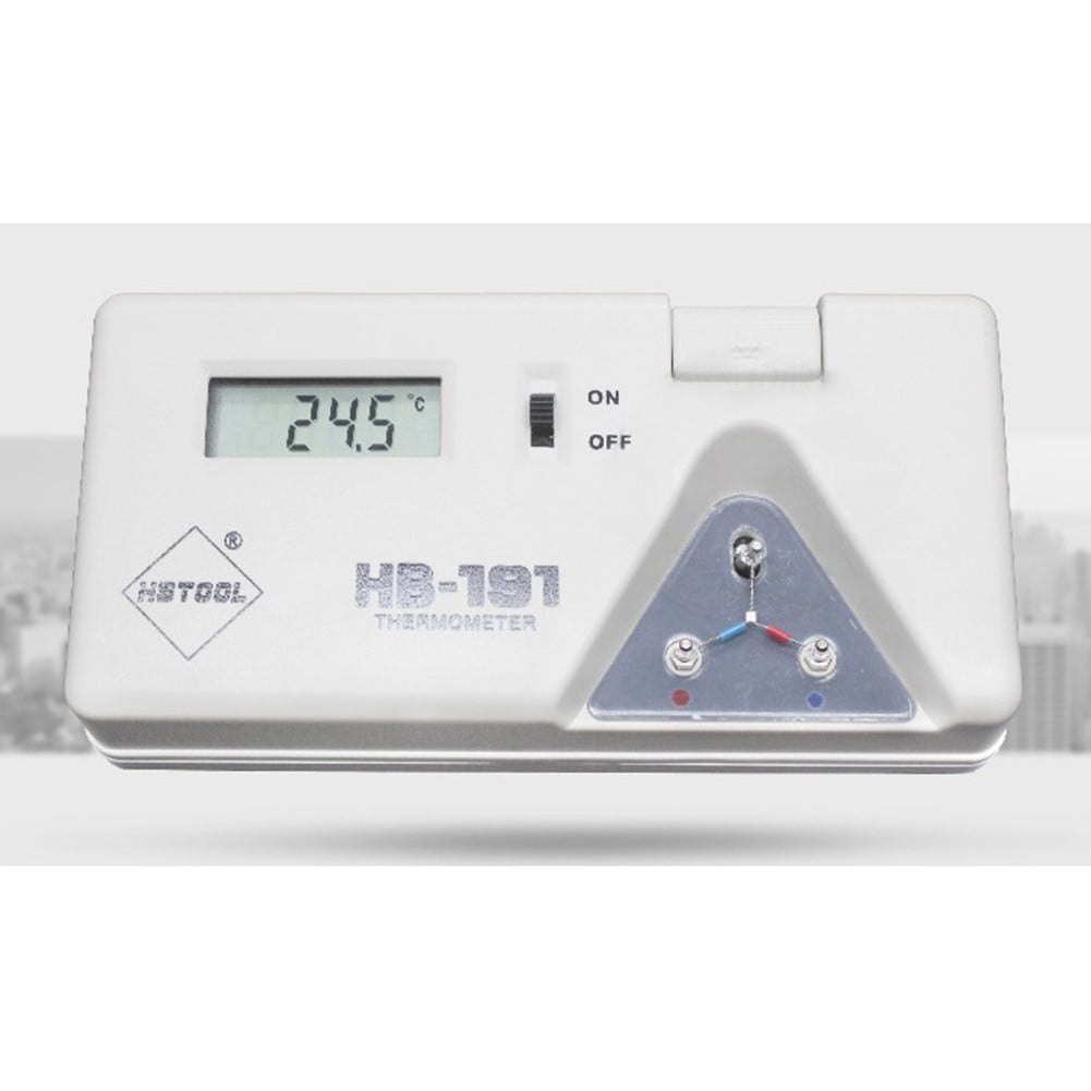 191 Temperature Tester Lcd Digital Display Soldering Iron Tip Thermometer + Line