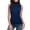 X-538Dark Blue, variant on YMNXA Womens Tank Top Sleeveless Turtleneck Solid Color Stylish Soft Comfortable Tee For Daily Wear Dark Blue Xxxl