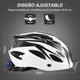 thumbnail image 4 of Casco De Bicicleta Adulto Ciclismo Casco+gafas+mascara+bolso  58-63 cm Lab.G, Blanco, 4 of 5