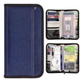 thumbnail image 3 of Organizador de documentos, porta pasaporte y tarjeta de vacunas, con portadocumentos de viaje con bloqueo RFID, 3 of 5
