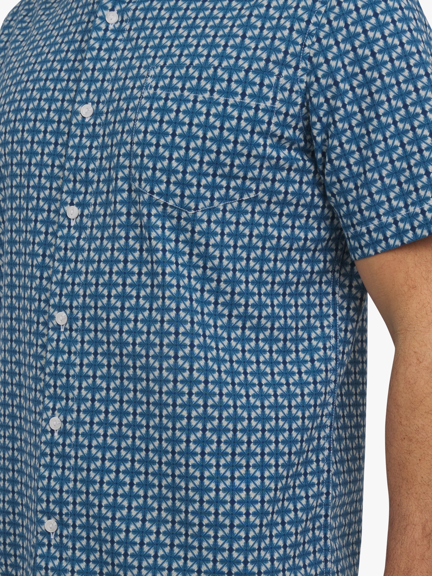 Chaps Men's and Big Men's Linen-Blend Print Woven Shirt, Sizes S-3XL