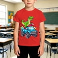 thumbnail image 2 of Back to School Shirt Casual Cartoon Prints Boys T Shirts Crewneck Short Sleeve Kids Clothes 1-13 Years, 2 of 4