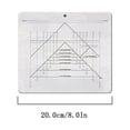 thumbnail image 3 of Pompotops Flying Geese Trim Cutting Ruler Triangular Quilted Patchwork Ruler--1PC Clearance, 3 of 8
