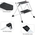 thumbnail image 4 of Metal Folding Step Stool Anti-Slip Wide Collapsible Pedal for Kitchen Mini Ladder, 4 of 5