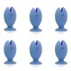 thumbnail image 2 of 6pcs Standing Tooth Brush Cover-Cap Stand Cute Cartoon Fish Mini Toothbrush Holder for Kids Bathroom Accessories, 2 of 2