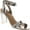 Silver, variant on Women's Lucite Clear Strappy Block Chunky High Heel Open Peep Toe Sandal