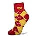 thumbnail image 3 of For Bare Feet NCAA Argyle Fuzzy Sleep Socks-USC-Medium, 3 of 3