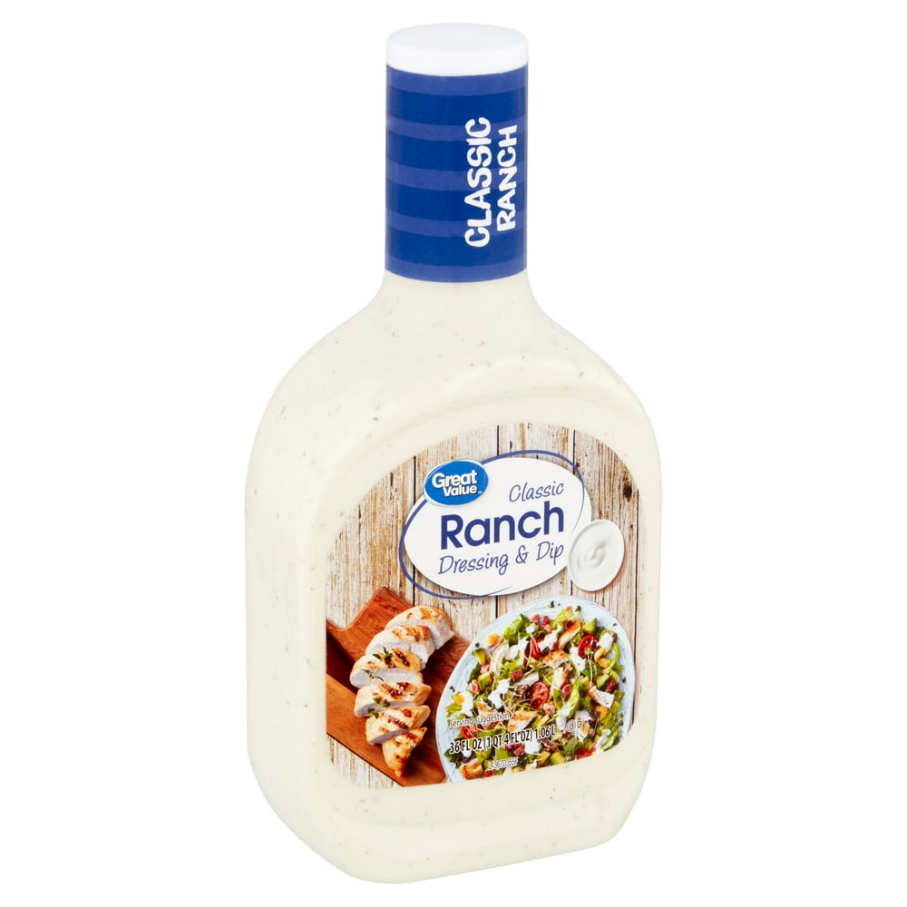 Great Value Classic Ranch Dressing & Dip, 36 fl oz