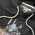thumbnail image 2 of Elvis Presley Las Vegas Unisex Adult Slim Fit Pull-Over Heather Hoodie, Charcoal, Small, 2 of 5