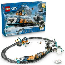 LEGO City Explorers' Arctic Polar Express Train Set - Building & Learning Toys for Kids - Remote Controlled Train Toy for Boys & Girls, Ages 7 - Birthday Gift Idea - 60470