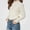 A Beige, variant on Girls Sweater (1-10 Years) Ruffled Ribbed Knit Pullover with Pearl Detail Rayon Polyester Nylon Pullover Black Size 2T