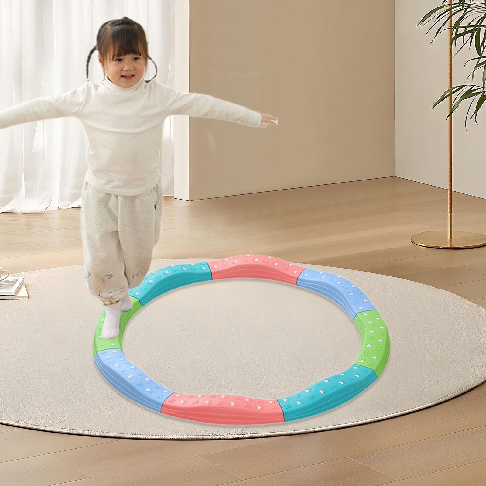 Korimefa 8 Pièces Pédales Poutre D’Équilibre Enfant – Surface Antidérapante, Empilable, Pour Parcours D’Obstacles Intérieur Et Extérieur