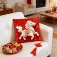thumbnail image 4 of Nkmbld New Year Pillow Covers Decoration, Year of The Horse Spring Festival Pillowcases, Happy Lunar New Year Holiday Cushion Case Decoration for Sofa Couch, 4 of 8