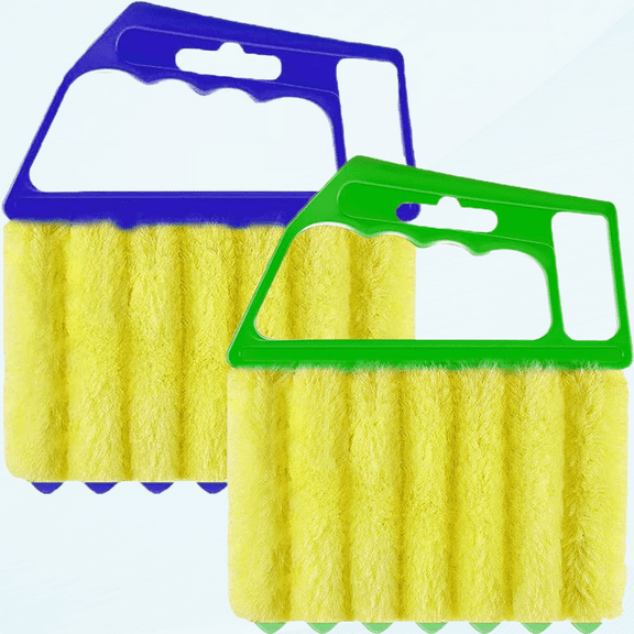 2 Pcs Blind Cleaner - Washable Window Blind Cleaner Duster Tool, Hand-Held Blind Duster for Wood Dlinds Mini Duster Brush Blind Dust Cleaner Venetian Shades Brush Window Air Conditioner Duster Dirt