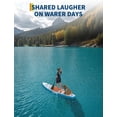 thumbnail image 5 of Adult Inflatable SUP – Extra Wide 11x34" / 10.6x30" x 6" – Non-Slip Deck, 3 Fins – Backpack, Leash & Pump Included – Lightweight PVC – All Levels, 5 of 5