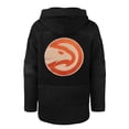 thumbnail image 3 of Men's '47 Black Atlanta Hawks 2022/23 Pregame MVP Lacer Pullover Hoodie - City Edition, 3 of 3