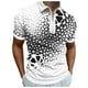 Cathalem Polos pour Hommes en Tricot Côtelé Polos T Shirts Fashion Casual Golf Chemises, Noir XXL – image 1 sur 1
