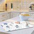 thumbnail image 6 of Yayeee Dish Drying Mat for Kitchen Counter 18"x24" Microfiber Absorbent Pad, Cartoon Snowmen, 6 of 7