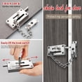 thumbnail image 4 of shiyou-Door Chain Lock Locks Bolt Latch Guard Double Safety Security for Inside Front Doors, 1 Pack, 4 of 4
