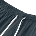 thumbnail image 5 of Mens Workout Shorts Big and Tall Relaxed Fit Knee Length Drawstring Beach Shorts Camping Hiking Athletic Work Shorts with Zipper Pockets, 5 of 10