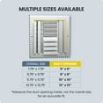 thumbnail image 5 of Hart & Cooley 12" x 12" Aluminum Curved Blade Register, Multi-Shutter Damper, 4-Way, White, 5 of 8