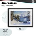 thumbnail image 4 of Stupell Industries Rustic Lodge Winter Mountain Lake Black Framed Print Under Glass, 23 x 17, by Petals Prints Design, 4 of 8