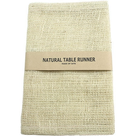 Burlap Runner 14" x 72", Ivory