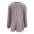thumbnail image 6 of Tisuna Fall T-Shirts For Women Trendy Solid Color Crewneck Tops Ladies Daily Lounging Tee Shirts Size Xxl, 6 of 6