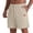 Khaki, variant on FRSASU Mens Corduroy Shorts Casual 7 Inch Elastic Waist Drawstring Summer Beach Loose Fit Shorts White