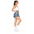 thumbnail image 2 of Women's Tennis Skirt with Built-In Shorts Athletic Skort with Side Pocket Blue M, 2 of 3