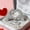 Silver, variant on hulanddfd Heart -Shaped Hands Sculpture, 5.1"x1.8"x2.9" Heart-Shaped Statue with Beads Shiny Tabletop Ornament for Living Room, Bedroom Office Bookshelf Wedding