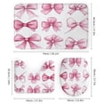 thumbnail image 3 of Cute Pink Bows 4 Piece Shower Curtain Sets with Non-Slip Rugs Toilet Lid Cover And Bath Mat Pink Bow Coquette Waterproof Personality Pattern Bath Curtains for Bathroom Decor, 3 of 8