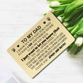 thumbnail image 3 of Dad Wallet Card Father's Day Gifts from Son Daughter Metal Engraved Wallet Card Inserts Birthday Christmas Presents for Papa Daddy-TO MY DAD Gold 08, 3 of 5