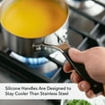 thumbnail image 3 of KitchenAid Stainless Steel 1 Quart Induction Sauce Pan with Pour Spouts Metal Utensil and Dishwasher Safe, Brushed Stainless Steel, 3 of 14