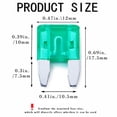 thumbnail image 2 of 100 Pack Auto Fuses 30 AMP APM/ATM 32V Mini Blade Style Fuses 30A Short Circuit Protection Car Fuse (30 AMP), 2 of 5
