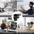 thumbnail image 4 of 1080P HD Webcam with Microphone, 120° View, Plug & Play, Streaming Computer Webcam for Laptop/Desktop/Mac/TV, USB Camera for Video Calls, Conferences, Gaming, 4 of 10