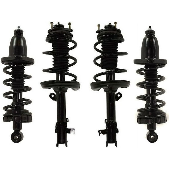 Front and Rear Strut Coil Spring Assembly Set of 4 - Compatible with 2006 - 2014 Honda Ridgeline 2007 2008 2009 2010 2011 2012 2013