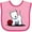 Pink and Red, variant on Inktastic Westie with Ball Boys or Girls Baby Bib