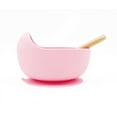 thumbnail image 2 of daintyBABY Silicone Bowl and Spoon Set- Pink, 2 of 4