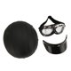 thumbnail image 1 of Medio Casco De Motocicleta De Cara Abierta ANGGREK Negro, 1 of 7