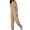 Khaki, variant on jjayotai Overalls for Women, Loose Fit Adjustable Straps Cargo Joggers Jumpsuits Summer Casual Bib Rompers with Zippered Pockets Black L