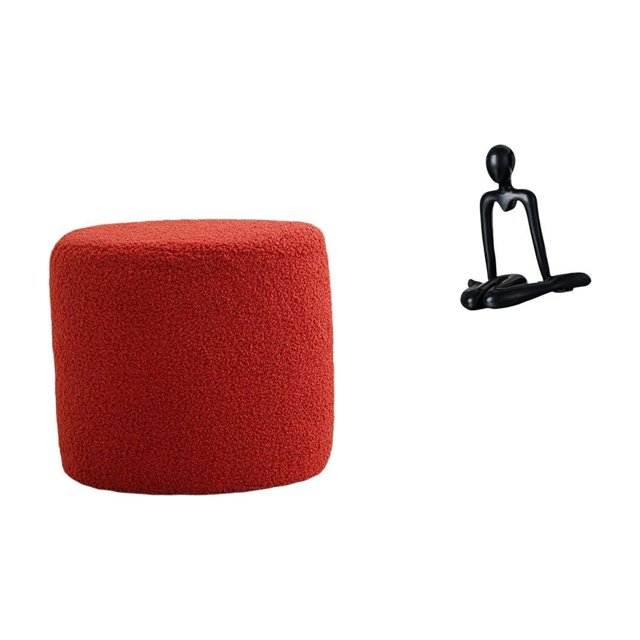 Reposapiés Otomano Redondo, Banco, Silla, Sofá Cilíndrico, Taburete De Té Para Oficina, Dormitorio, Guardería, Apartamento, Pensador, Escultura Abstracta, Figura Decorativa, Adorno De