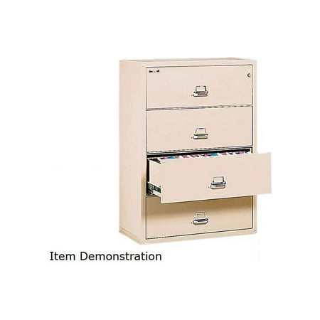 UPC: 0033983001535 | FireKing 4-Drawer Lateral Insulated File 37-27/64 W Parchment
