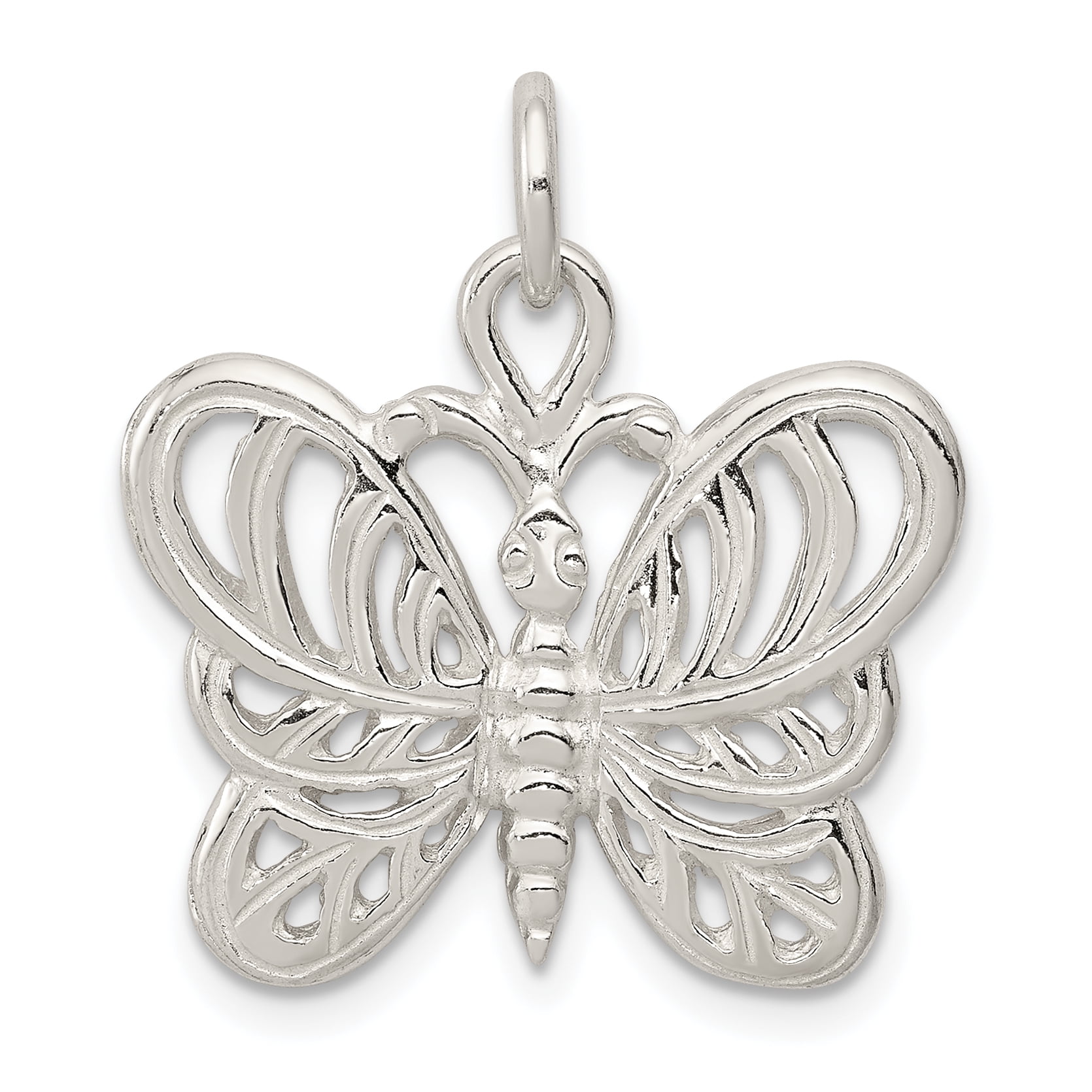 925 Sterling Silver Butterfly Pendant Charm Necklace Animal Fine Jewelry Gifts For Women For Her 