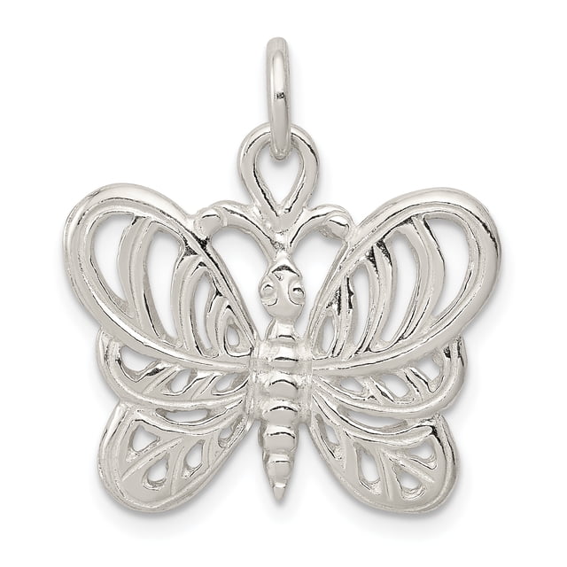 Collier Papillon en Argent Sterling 925 Pendentif Insecte Arachnide